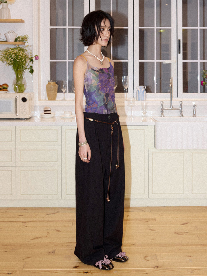 Lyocell Cotton Linen Wide Leg Pants