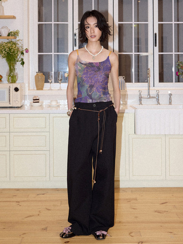 Lyocell Cotton Linen Wide Leg Pants