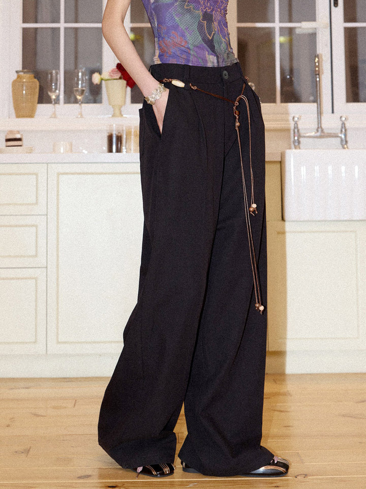 Lyocell Cotton Linen Wide Leg Pants