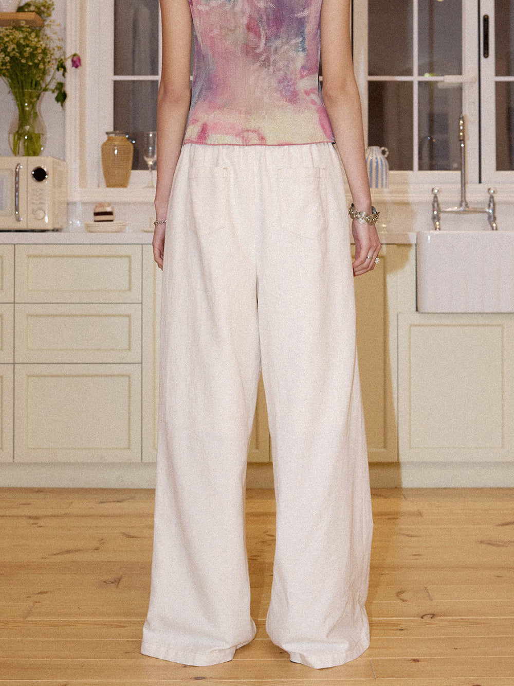 Lyocell Cotton Linen Wide Leg Pants