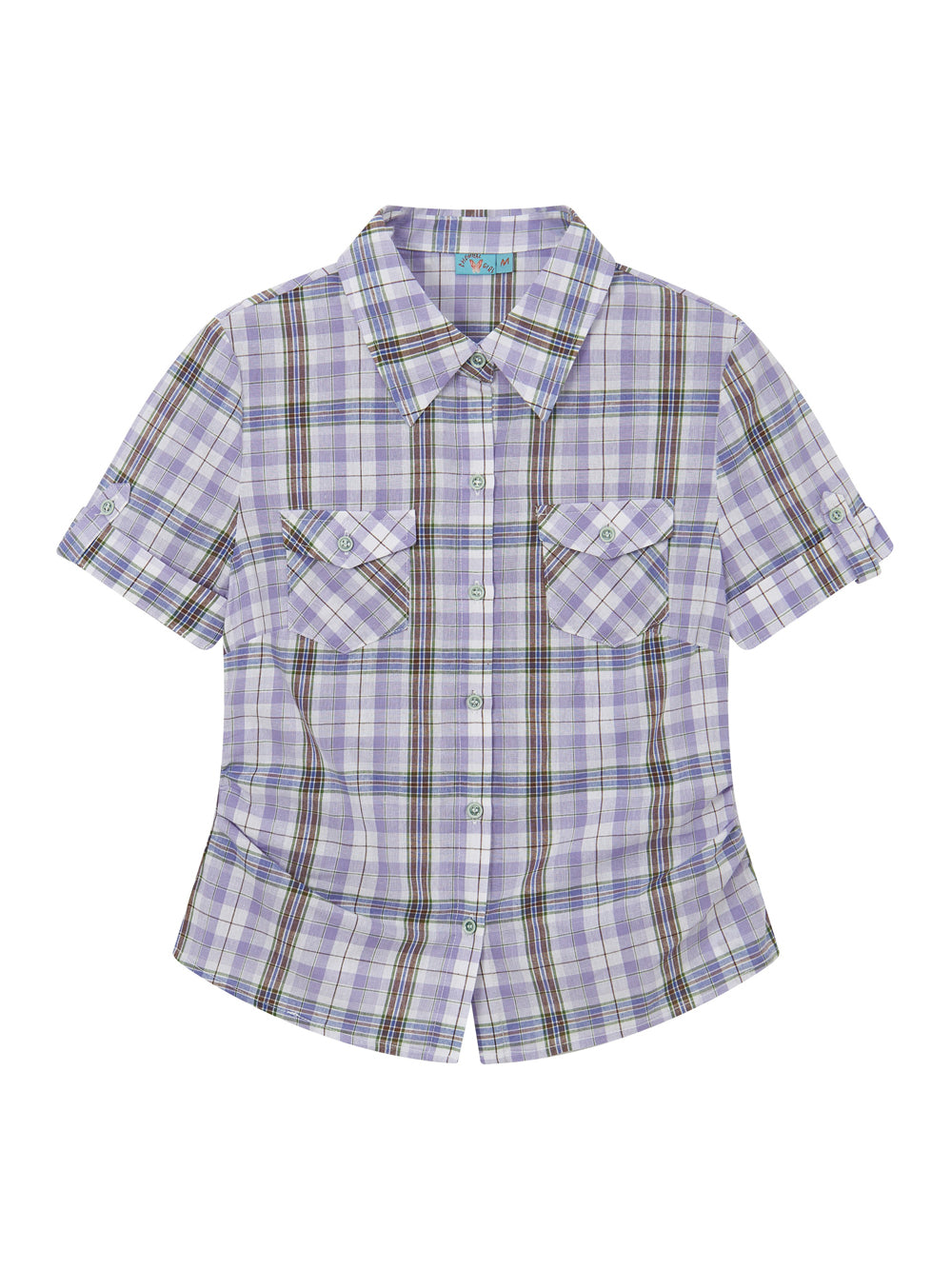 Plaid Short Sleeve Utility Shirt