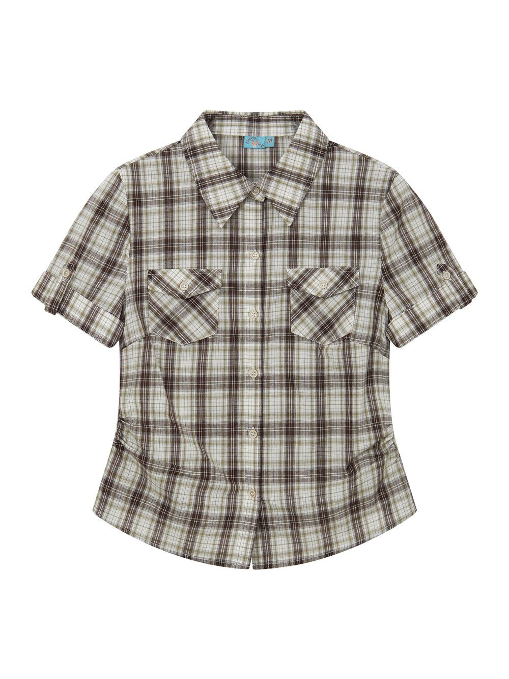 Plaid Short Sleeve Utility Shirt