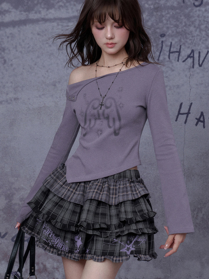 Faded Wing Off-Shoulder Top