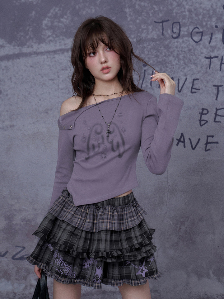 Faded Wing Off-Shoulder Top