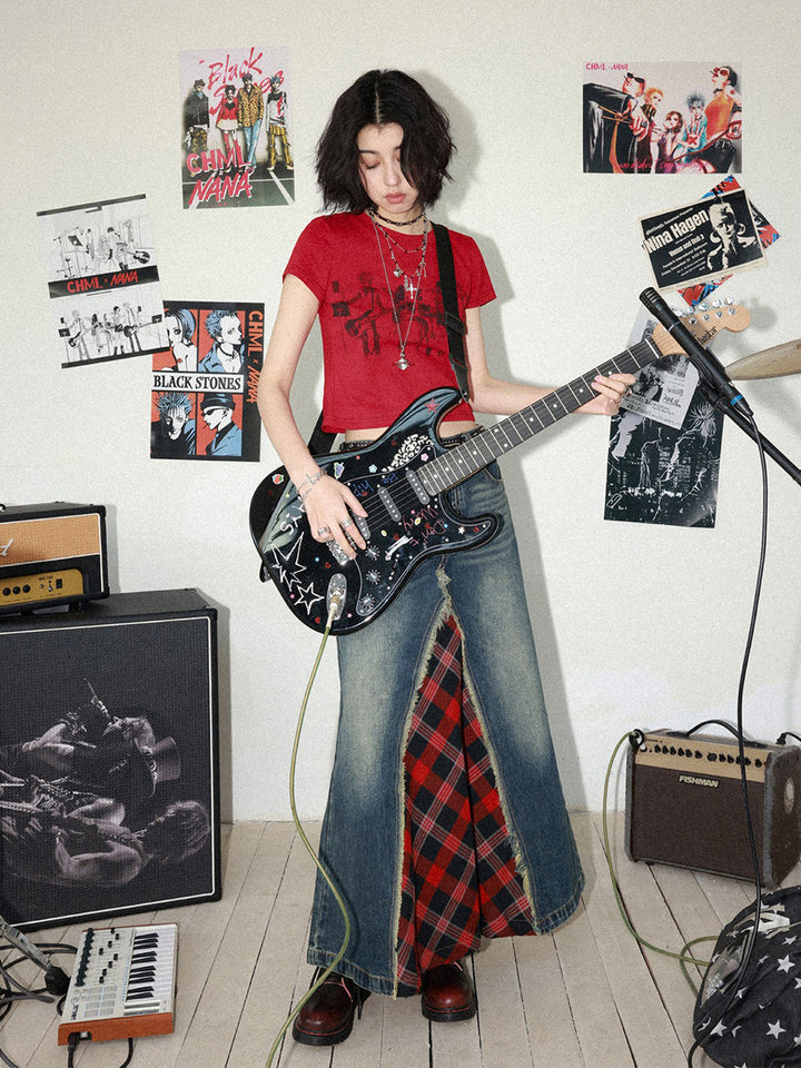 Rock Band Graphic Red T-Shirt
