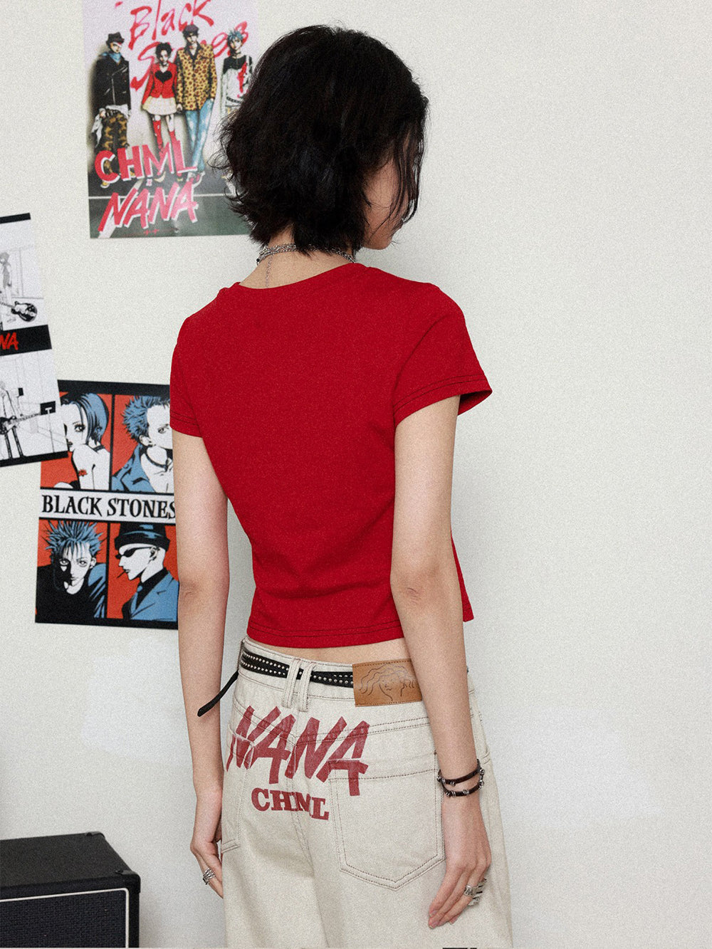 Rock Band Graphic Red T-Shirt