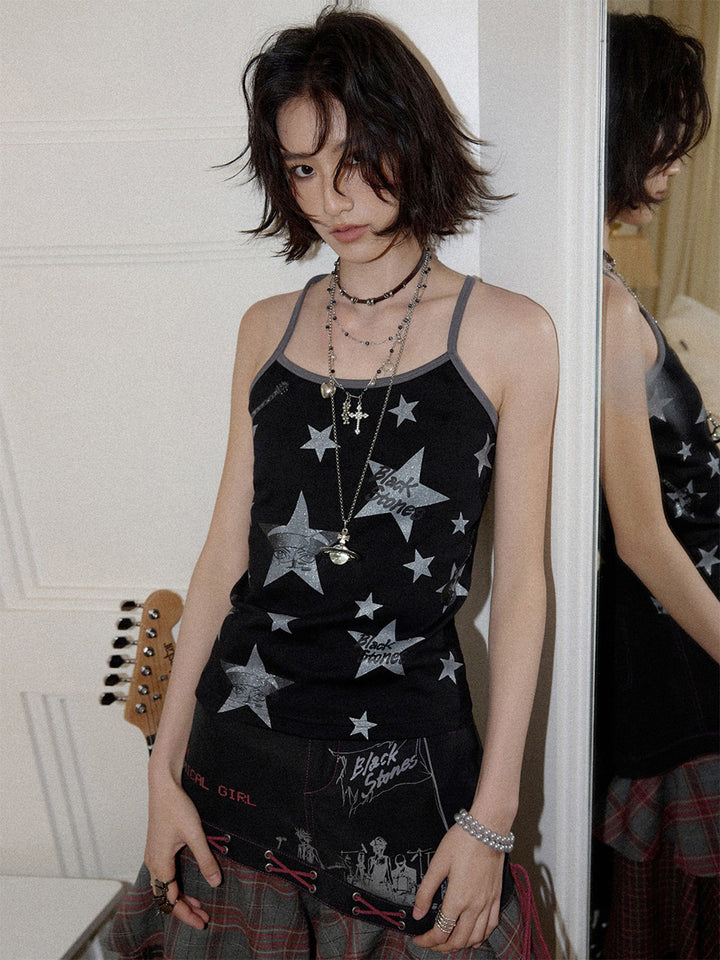 Silver Star Graphic Cami Top