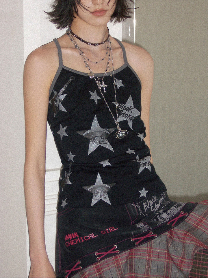 Silver Star Graphic Cami Top