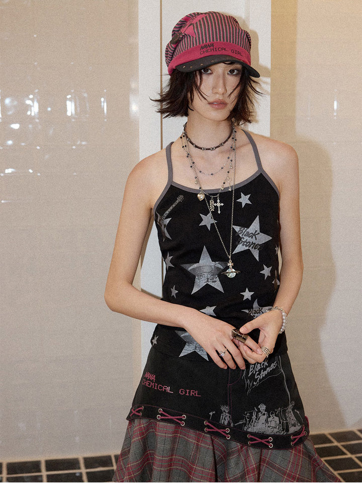 Silver Star Graphic Cami Top