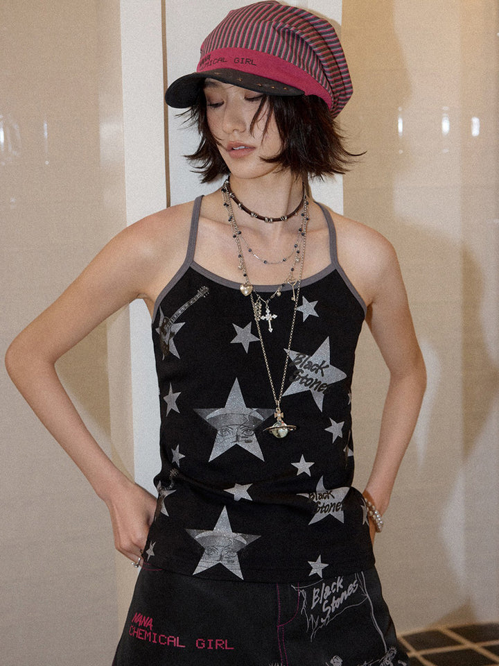 Silver Star Graphic Cami Top
