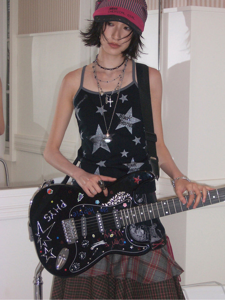 Silver Star Graphic Cami Top