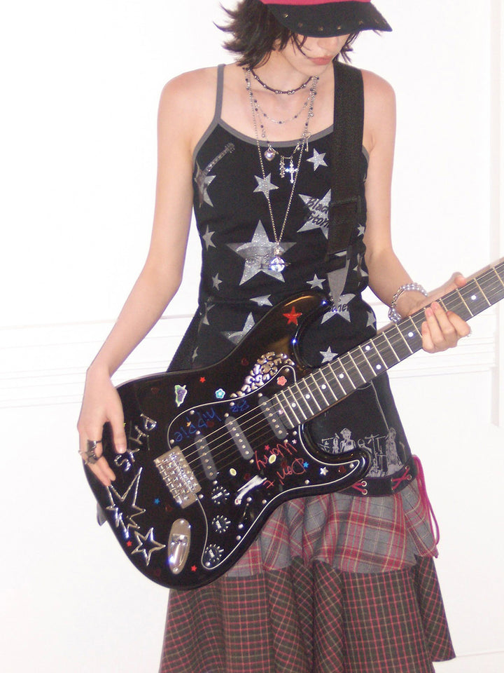 Silver Star Graphic Cami Top