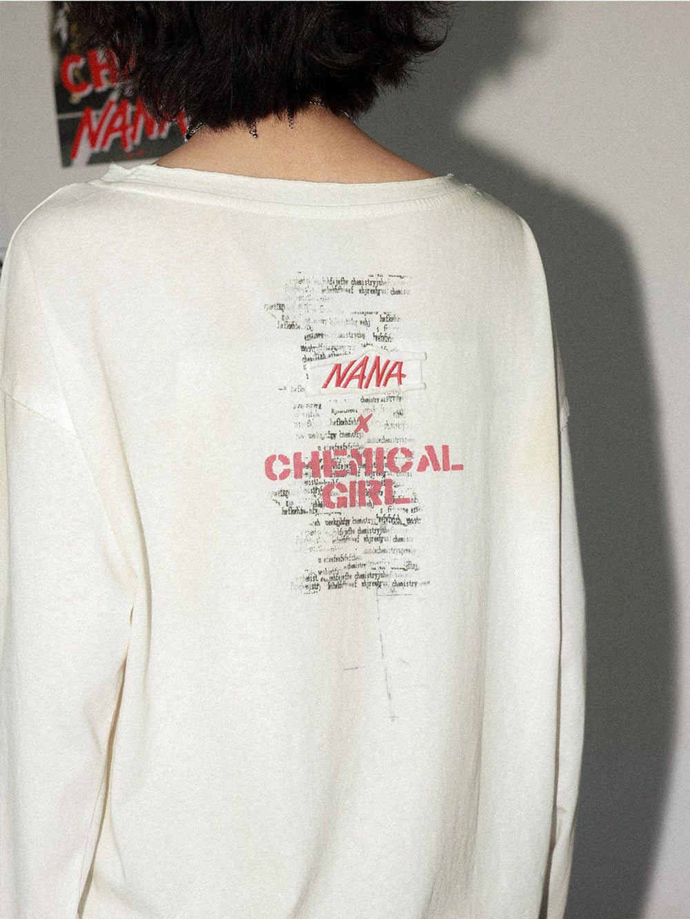 Manga Girl Graphic Oversized Long Sleeve Top