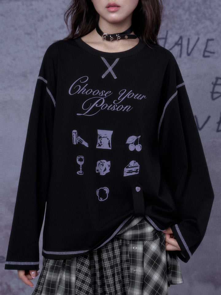 Choose Your Poison Graphic Sweatshirt