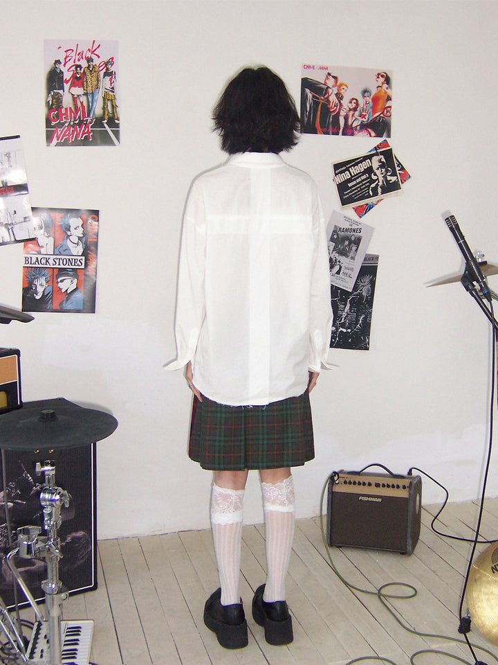 Manga Guitar Graphic Long Sleeve Shirt