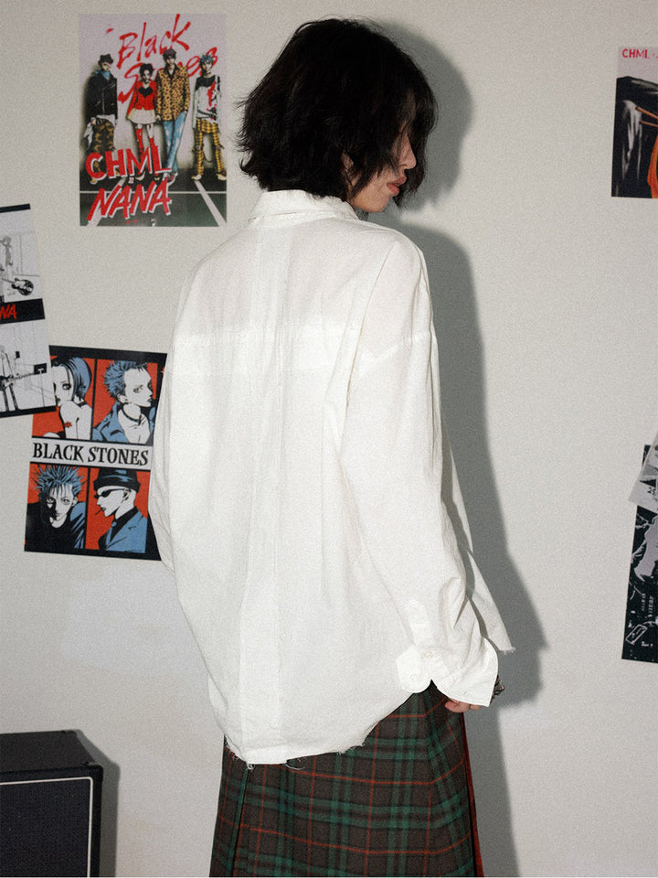 Manga Guitar Graphic Long Sleeve Shirt