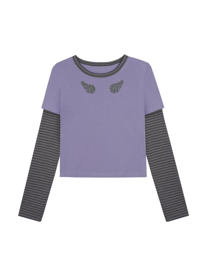 Celestial Wing Layered Sleeve Tee