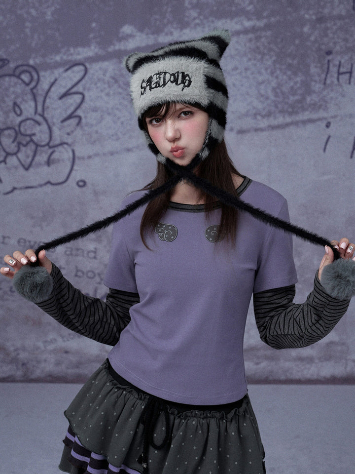 Celestial Wing Layered Sleeve Tee