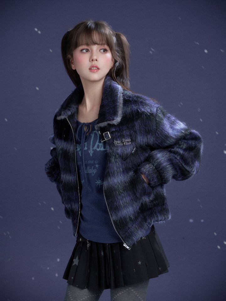 Y2K Celestial Tie-Front Long Sleeve Top