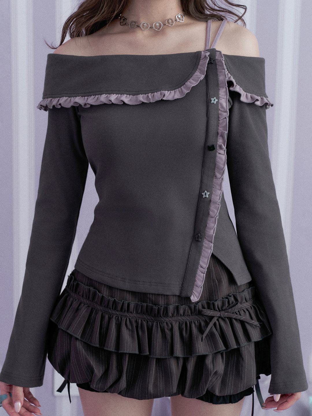 Coquette Ruffle Off-Shoulder Top