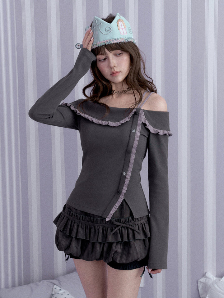 Coquette Ruffle Off-Shoulder Top