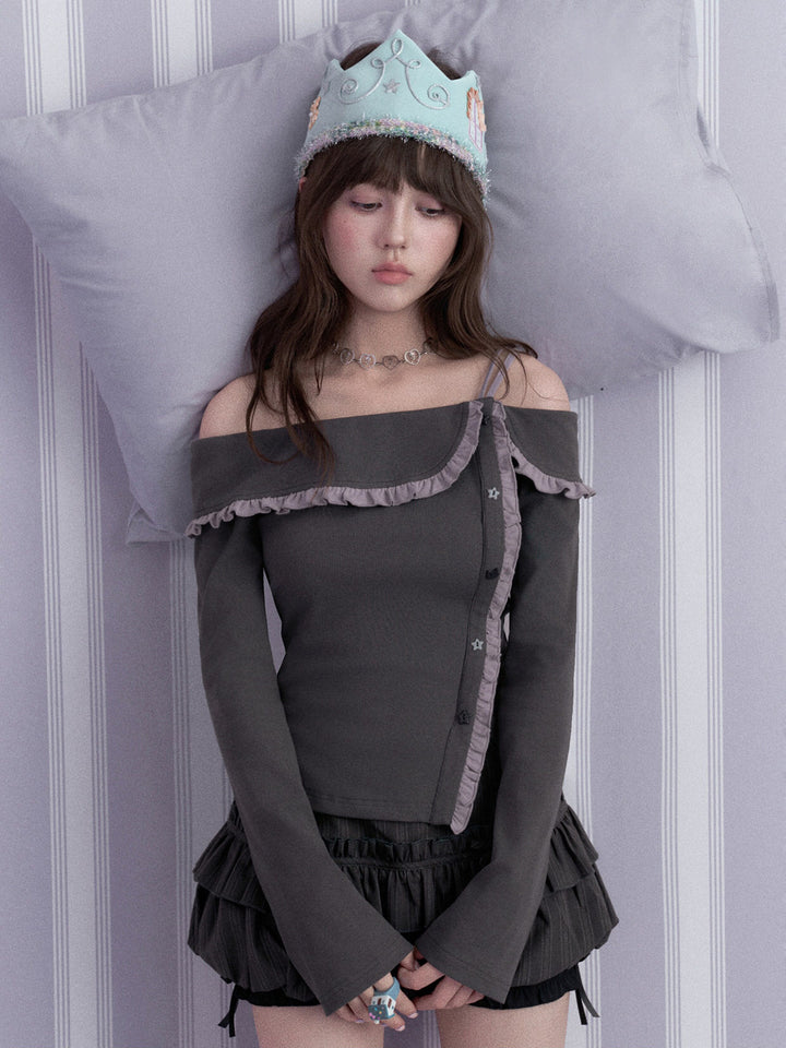 Coquette Ruffle Off-Shoulder Top