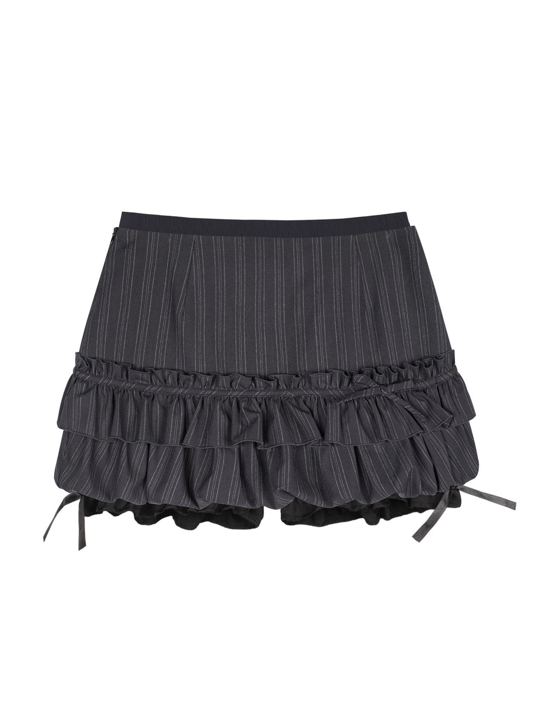 Coquette Pinstripe Ruffle Skort
