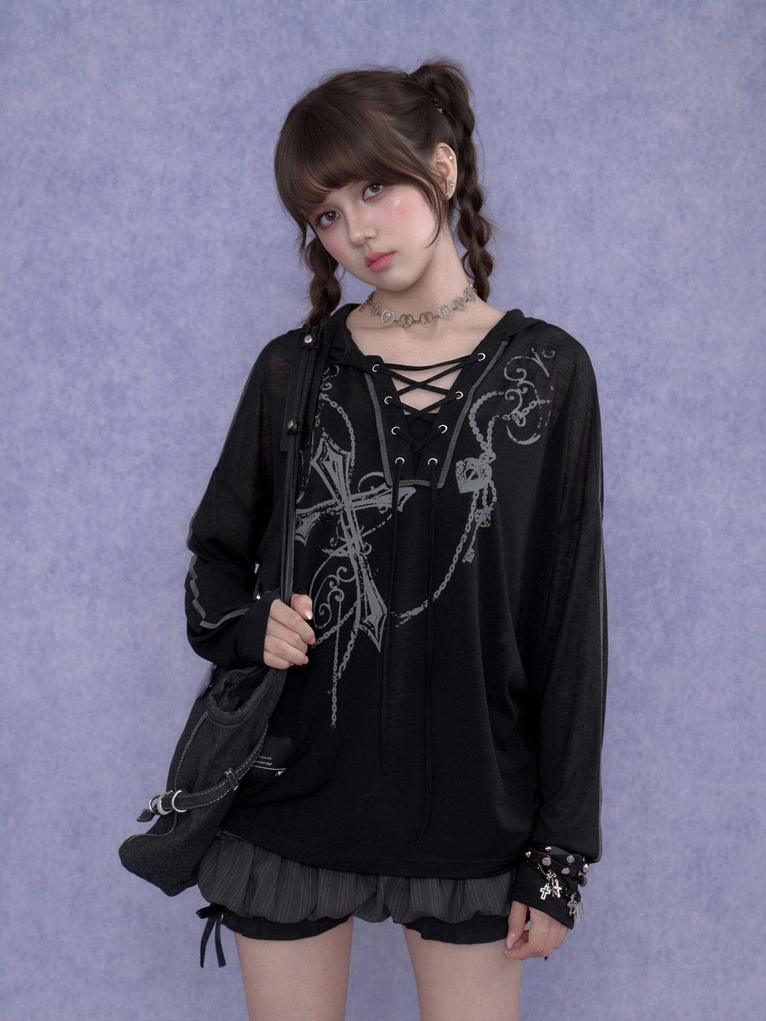 Coquette Pinstripe Ruffle Skort