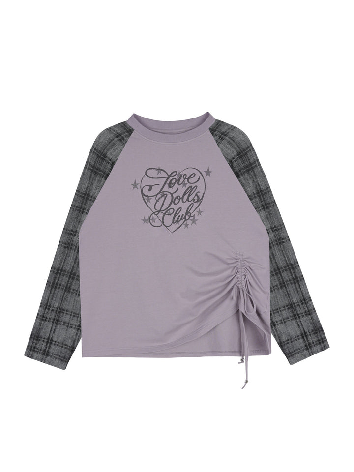 Y2K Ruched Raglan Top
