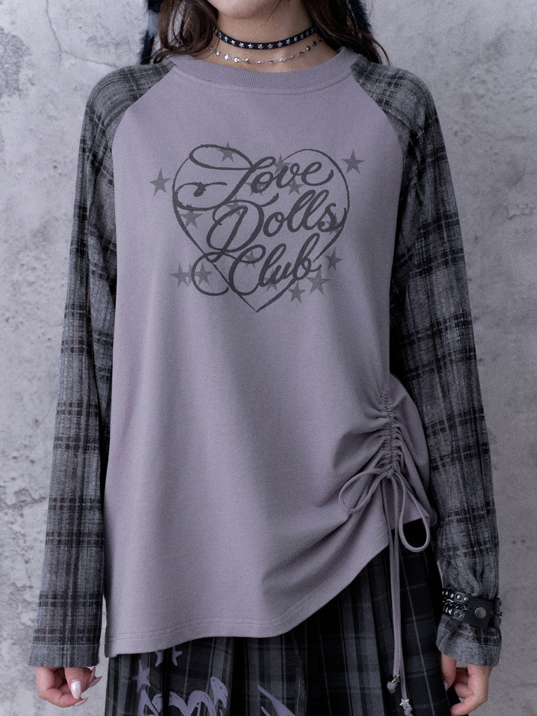Y2K Ruched Raglan Top