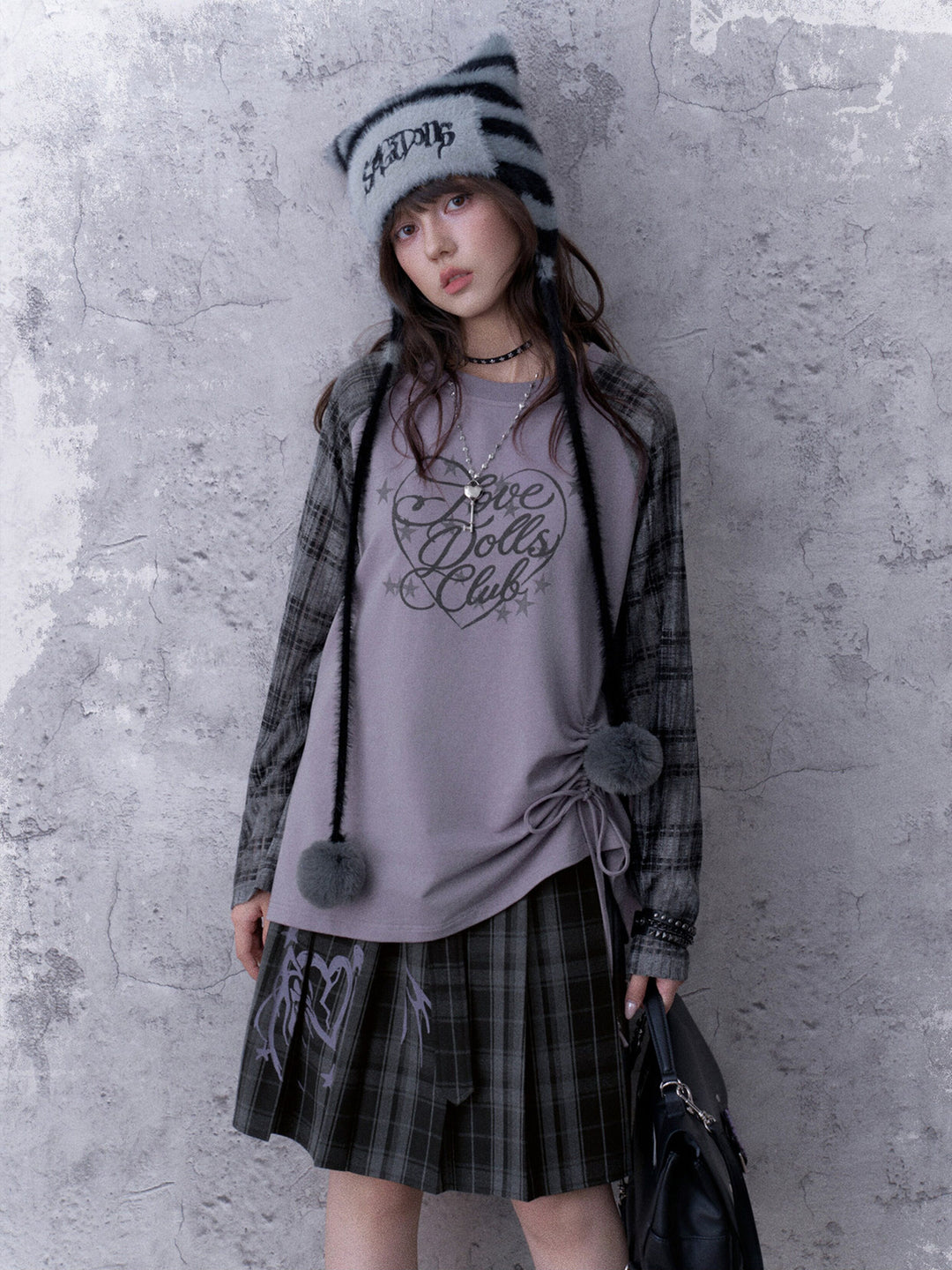 Y2K Ruched Raglan Top