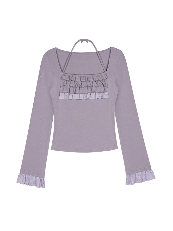 Coquette Ruffle Square Neck Top