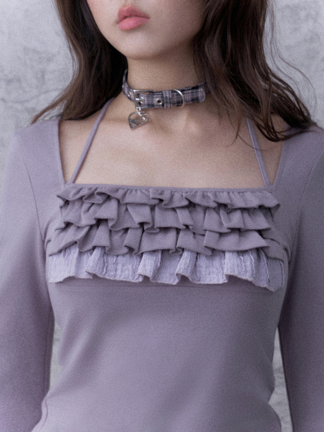 Coquette Ruffle Square Neck Top