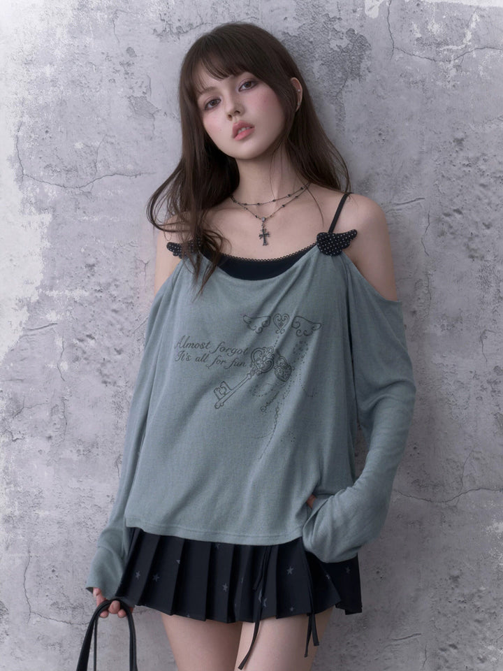 Acubi Winged Key Layered Top