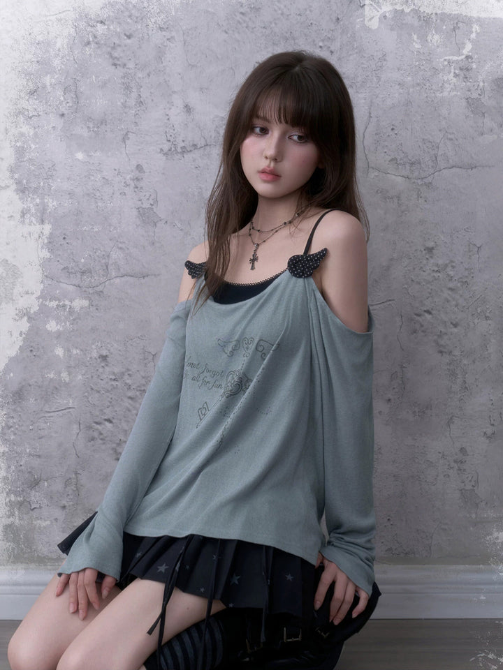 Acubi Winged Key Layered Top