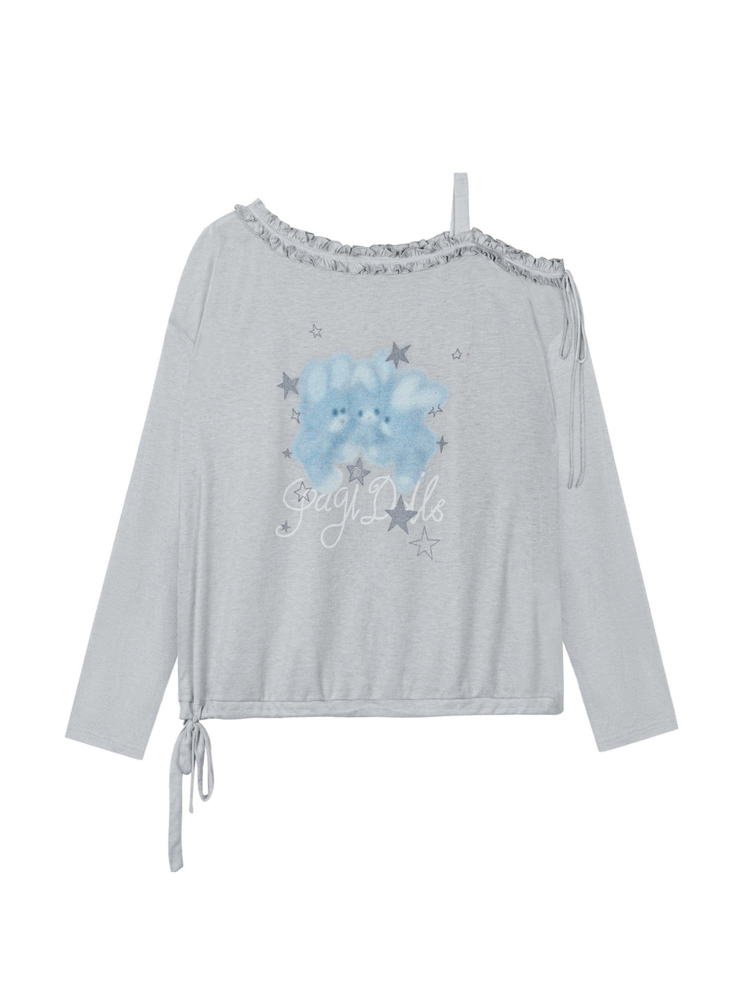 Y2K Bunny Graphic Long Sleeve Top