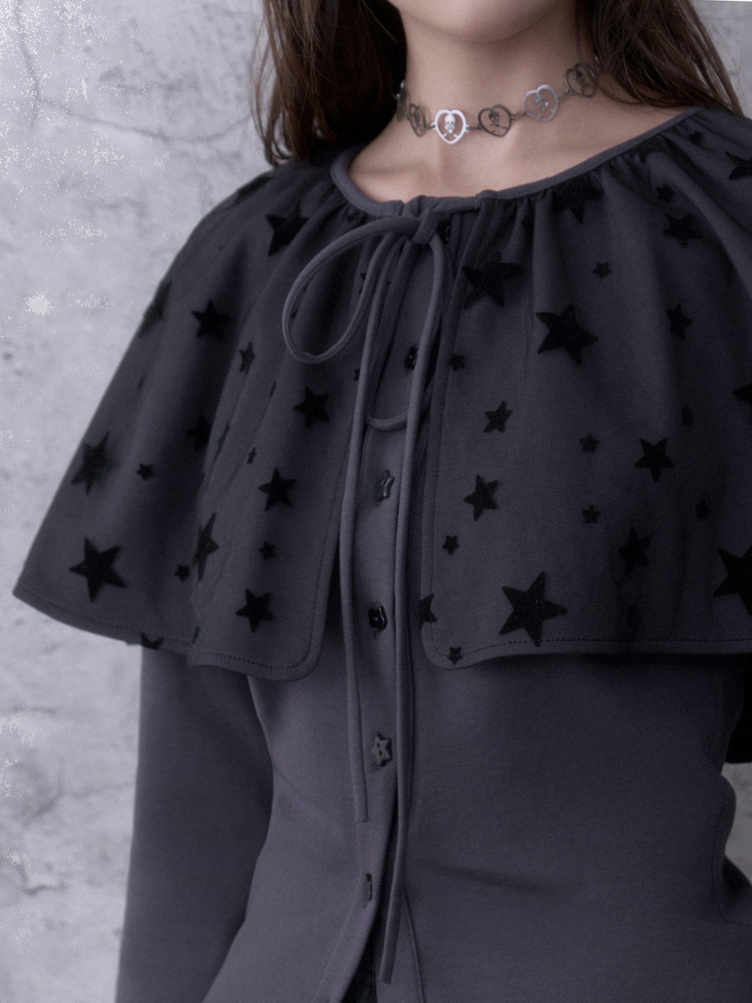 Star Cape Cardigan Set