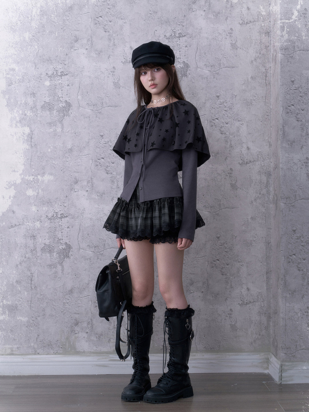 Star Cape Cardigan Set