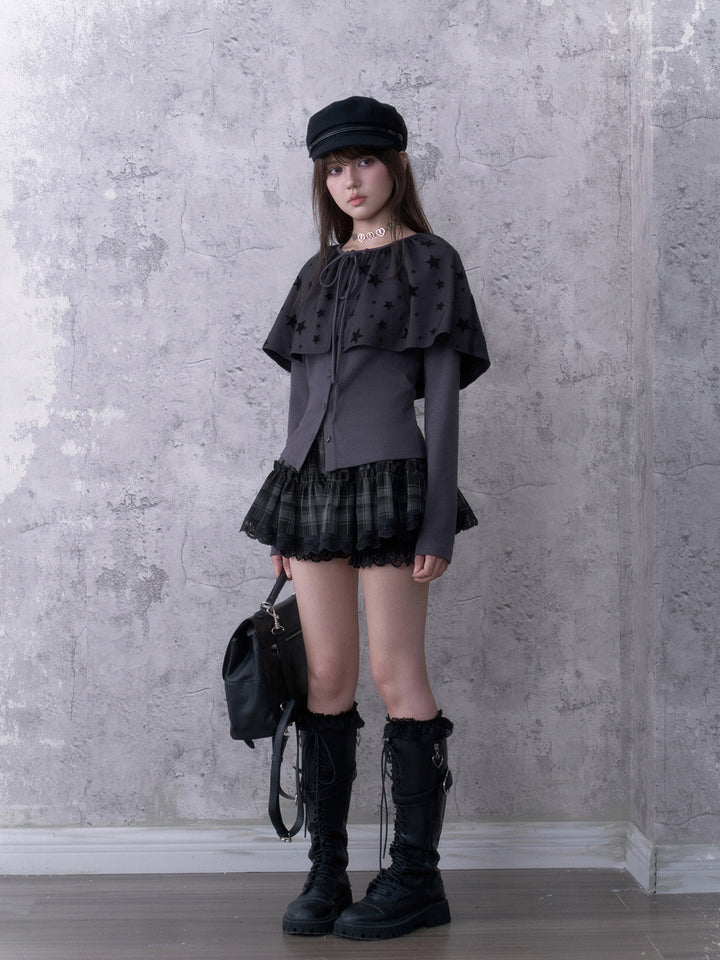Star Cape Cardigan Set