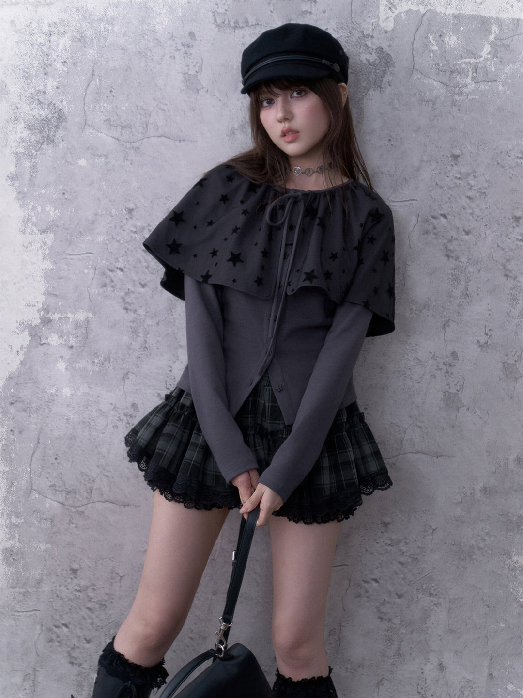 Star Cape Cardigan Set