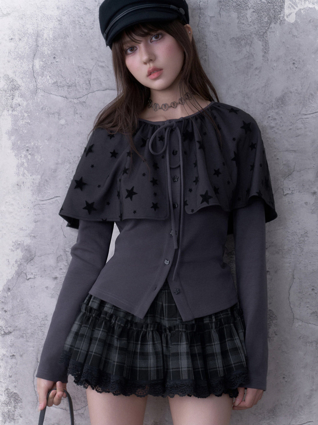 Star Cape Cardigan Set