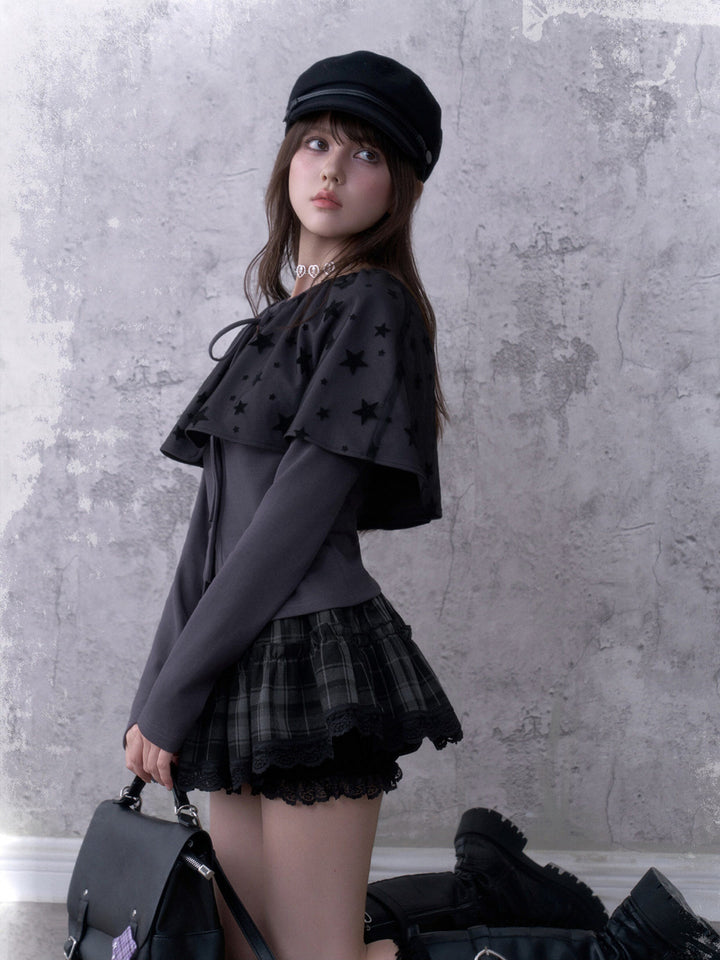 Star Cape Cardigan Set