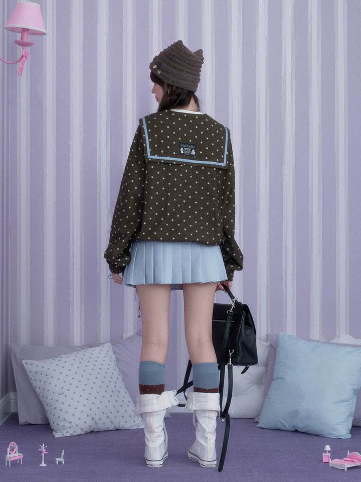 Y2K Star Sailor Collar Jacket