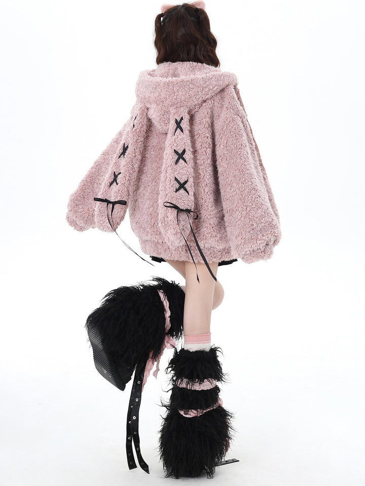 Kawaii Bunny Ear Plush Jacket