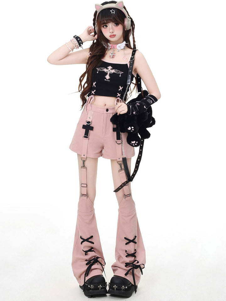 Y2K Detachable Leg Warmer Shorts