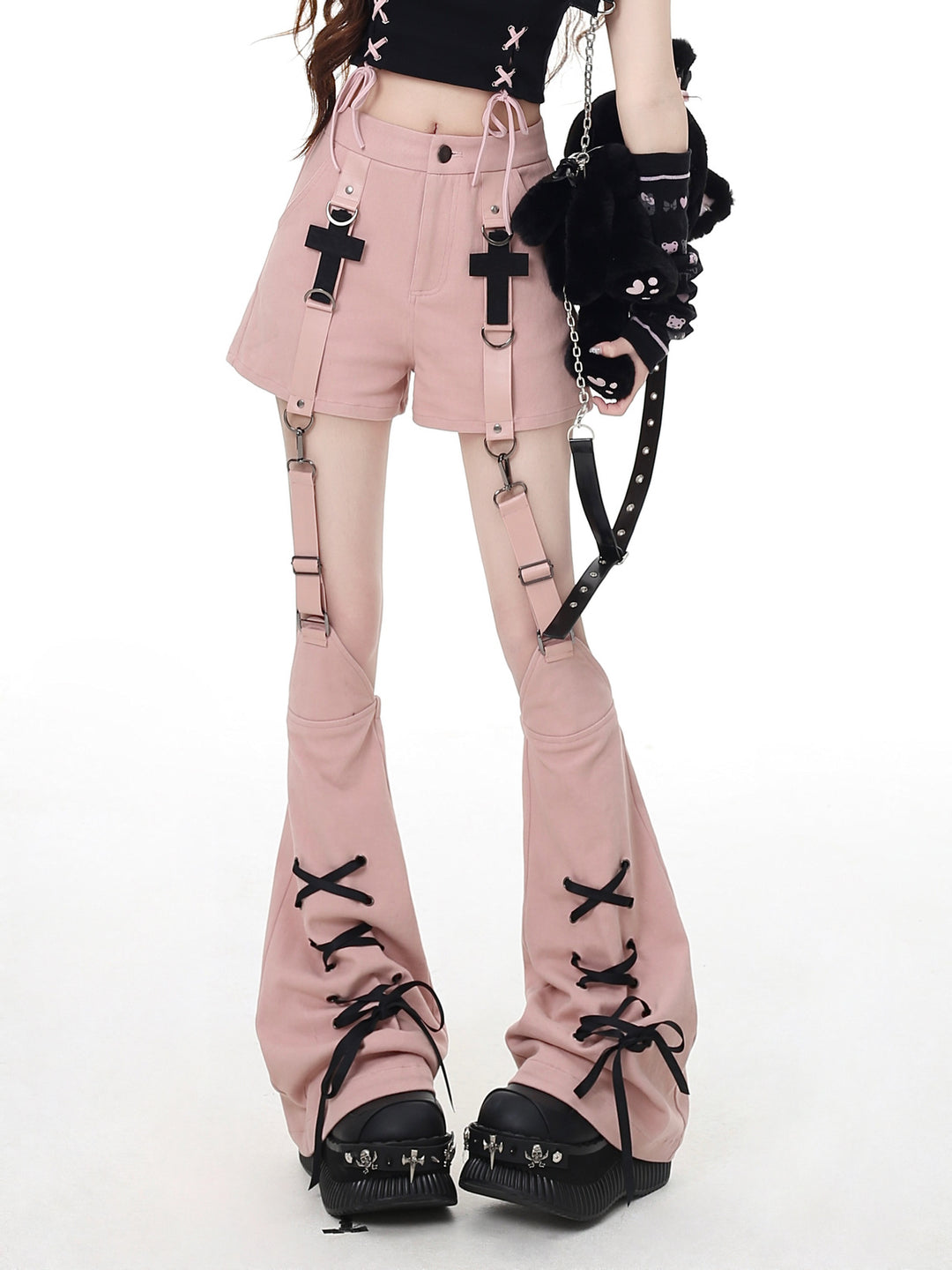Y2K Detachable Leg Warmer Shorts