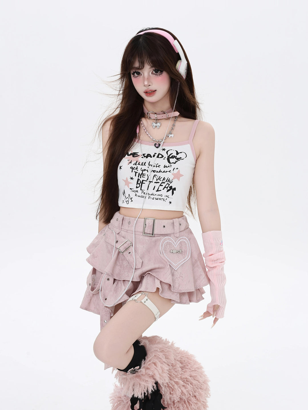 Y2K Graffiti Graphic Cami Top