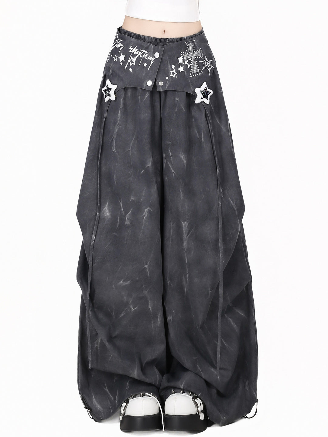 Y2K Graphic Wide Leg Pants