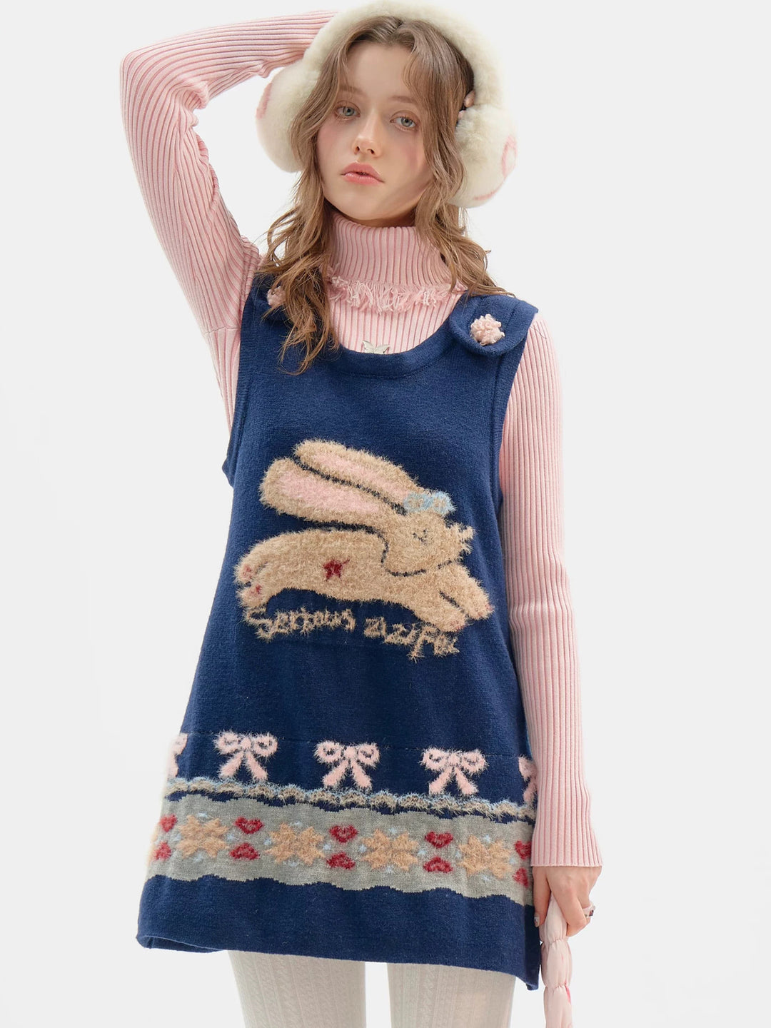 Rabbit Fair Isle Knit Mini Dress