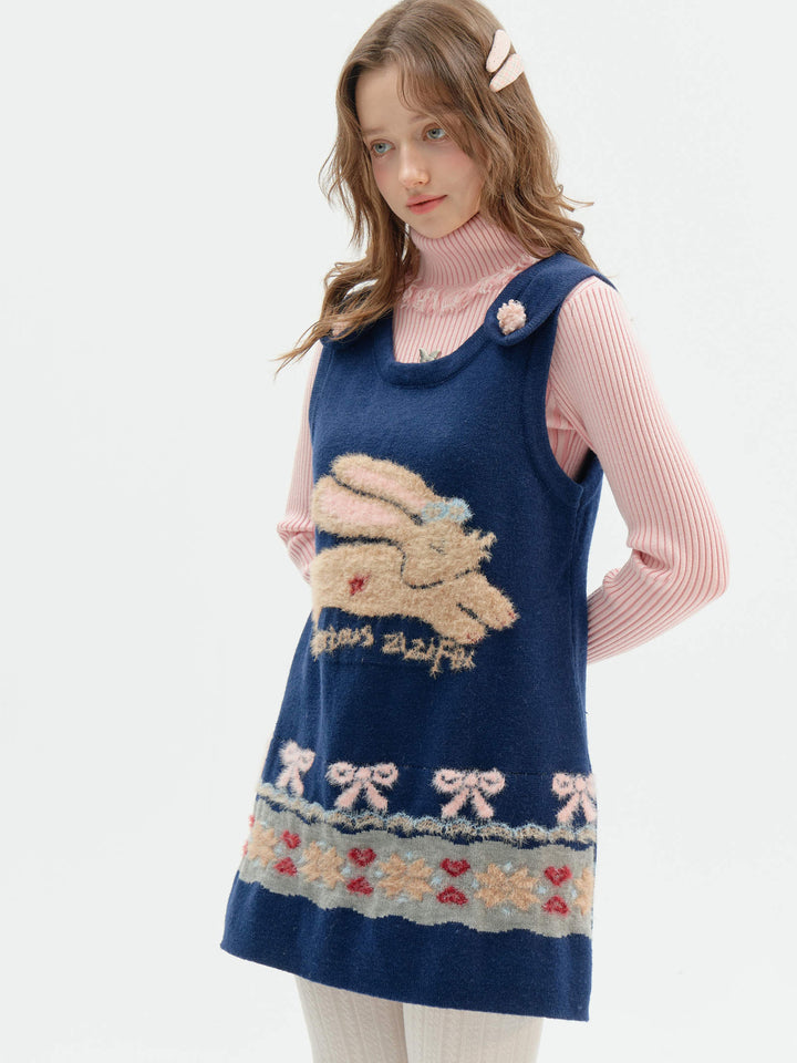 Rabbit Fair Isle Knit Mini Dress